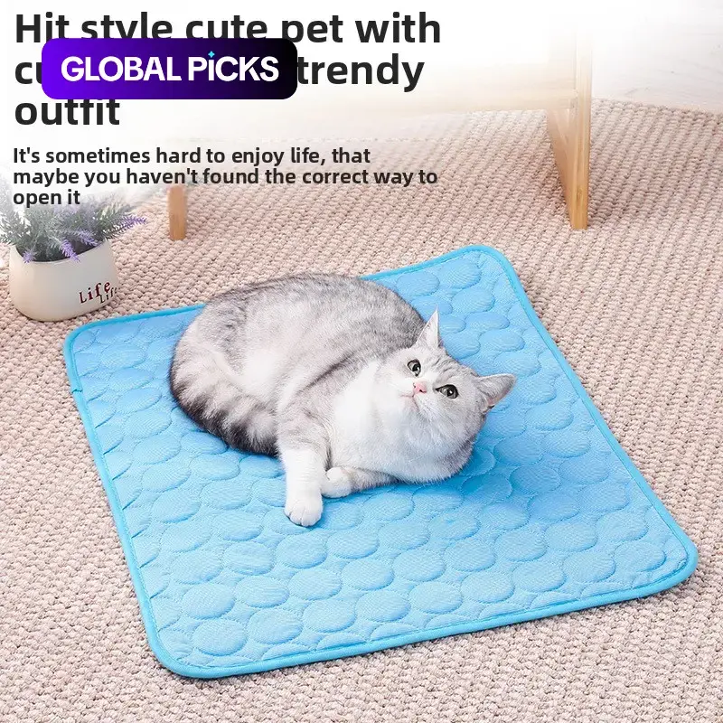 Pet cooling sensation Pad, Washable Pet Bed, Summer Dog Cat cooling sensation Mat, Home and Car Comfort Pet Tool Pad, Model Cd277, 1 Piece