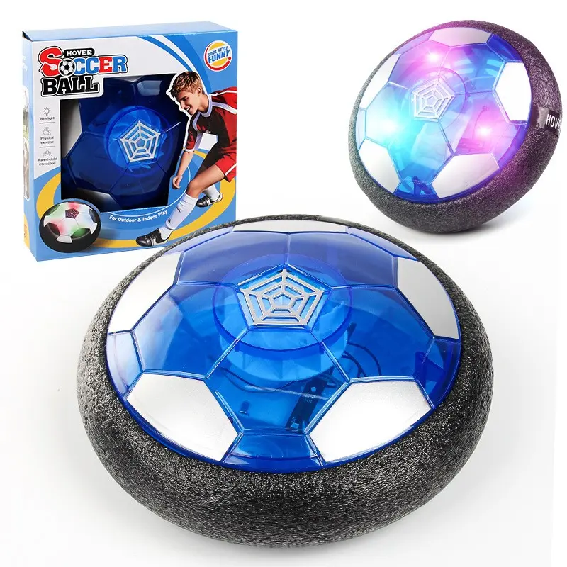 Rechargeable Inflatable Floating Soccer Ball Toy, Indoor Interactive Game with LED Lights, Perfect Gift for Kids Ages 3-12
