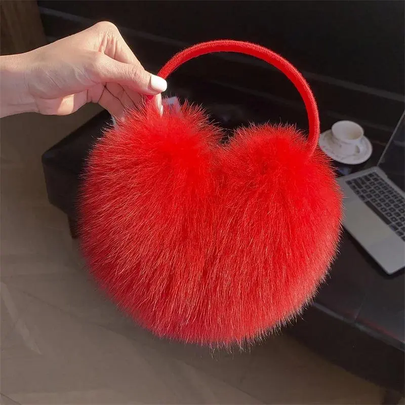 Winter Accessories Ear Warmer Fox Fur Earmuffs Woman Ear Defenders Ear Muff  Fashion Outdoor Sports Earflap Plush Ear-Muffs