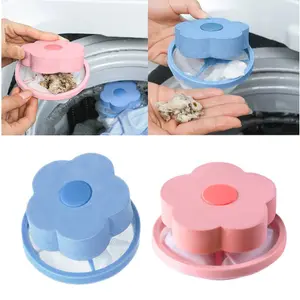 Float Filter For Washing Machine Hair Remover Pet Hair Remover for Laundry Lint Catcher for Washing Machine Laundry Hair Catcher Lint Mesh Bag Reusable Household Filter Net Pouch Floating Traps