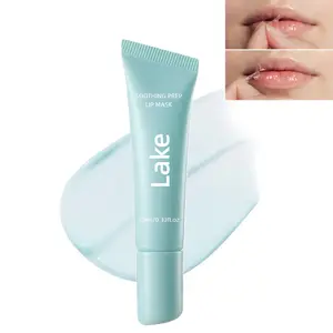 Soothing Prep Lip Mask, Peel-Off Lip Care Gel with Cooling Feel, Lightweight Lip Mask, Lasting Moisture and Deep Nourishment, Lip Care, Light and Non-Sticky, 10ml/0.35 fl.oz