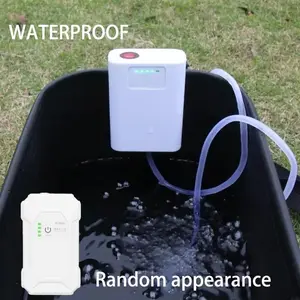 Oxygenated Fish Tank Pump USB Rechargeable Air Bubbler Aerator Ultra Quiet Oxygen Pump Portable for Outdoor Fishing Fish Tank Accessories
