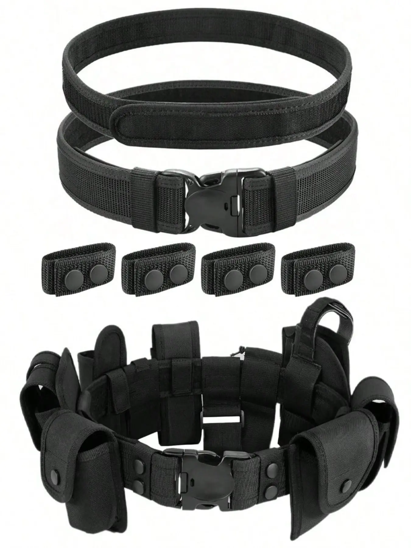 1pc Outdoor Tactical Belt, Durable Nylon, Quick Release, Adjustable Buckle, Ideal for Survival, Hunting, Tactical Use, Sporty Style