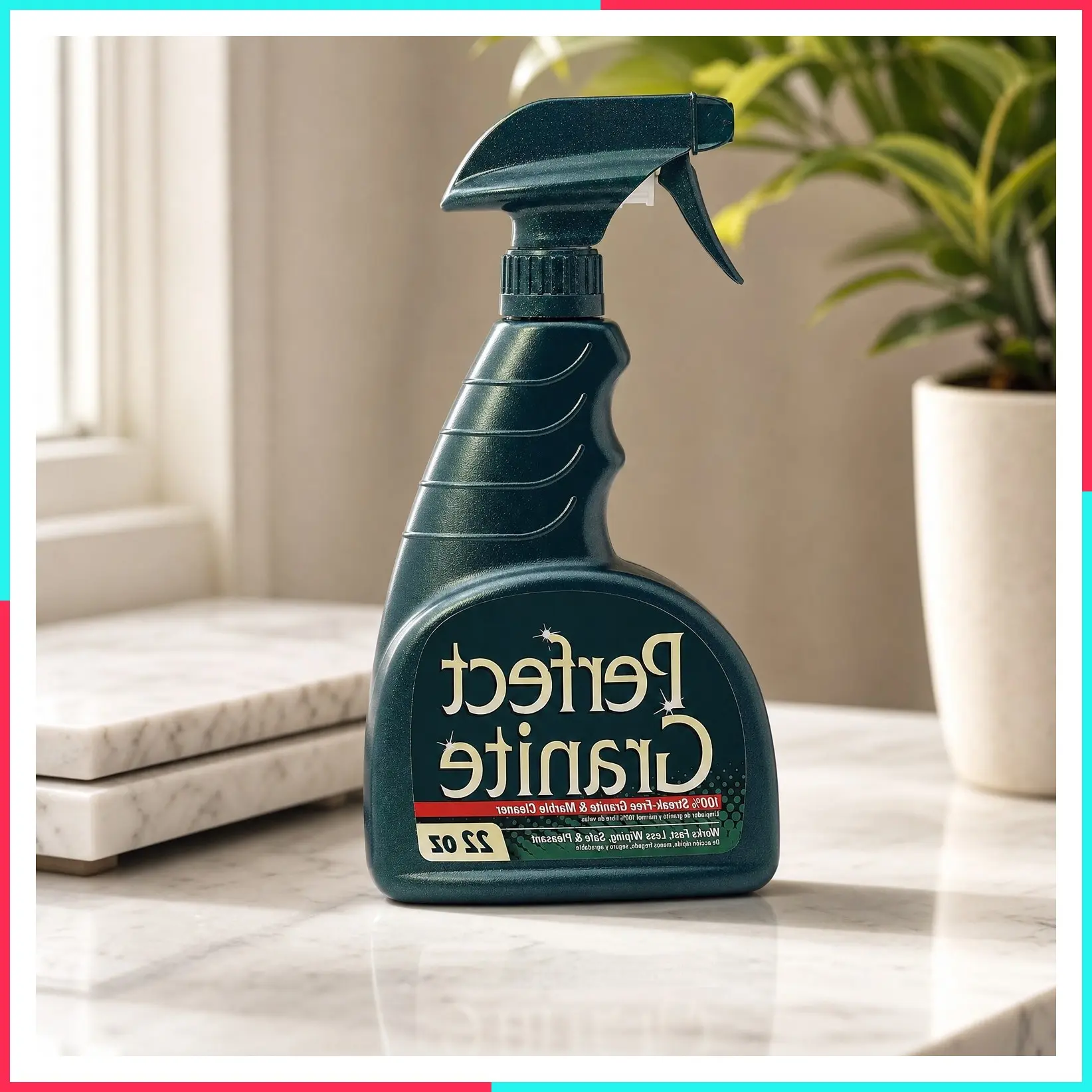 Granite & Marble Countertop Cleaner and Polish, Streak-Free, Ammonia-Free, 22 Ounce, Pack of 1
