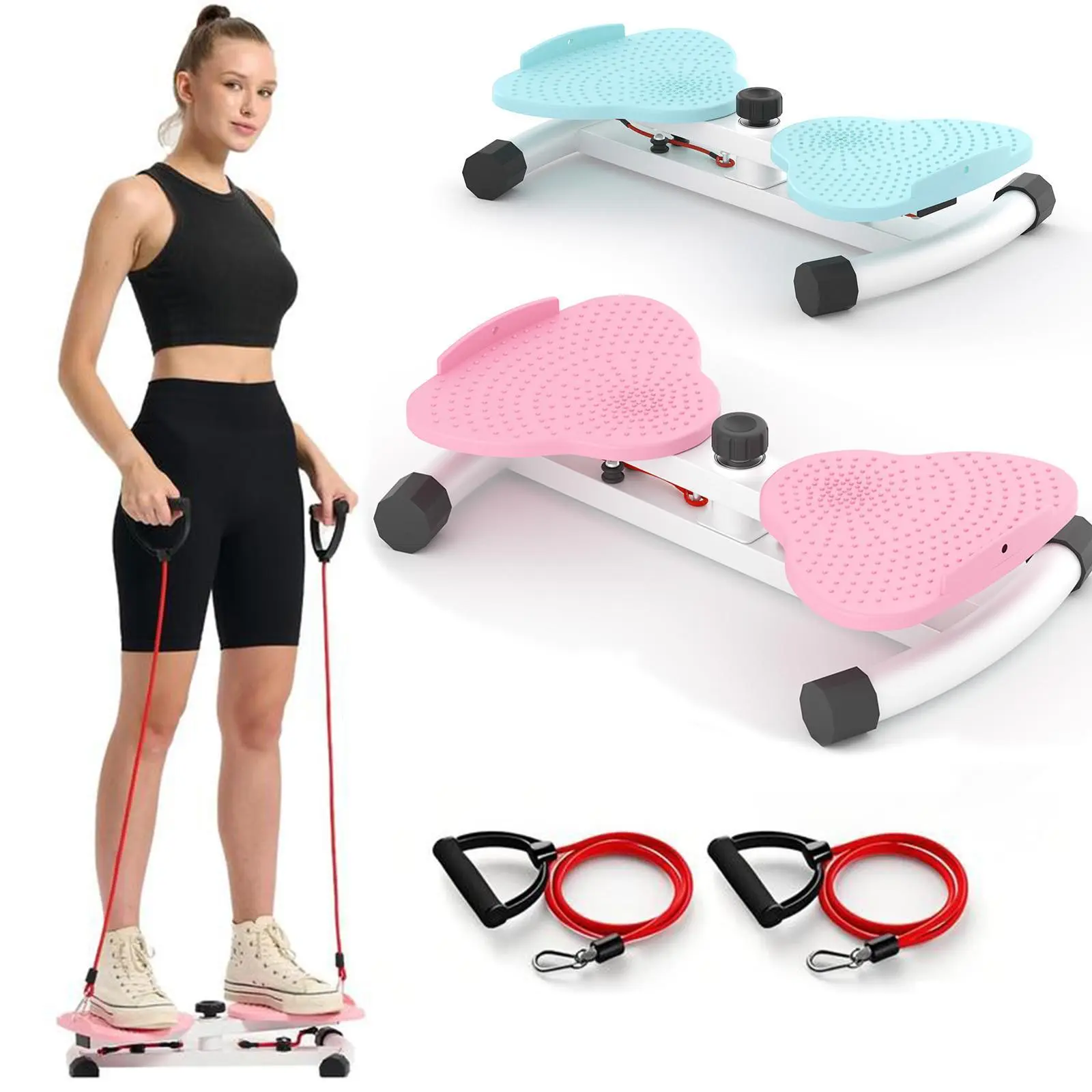 Waist Twist Machine Ab Training 300 lbs Capacity Ab Board for Women Core Workout Equipment Portable Waist Toner for Aerobic Exercise Home Gym Cardio