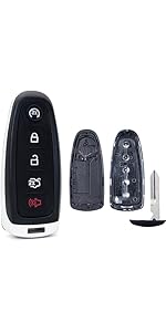 Key Fob Shell Case Replacement Fits for Ford Mustang Fusion Edge Explorer F150 F250 F350 Lincoln MKZ MKX MKC 2014-2017 Keyless Entry Remote Control 5 Button Pad Cover M3N-A2C31243300 Key Fob Shell Case Replacement Fits for Ford Mustang Fusion Edge Explorer F150 F250 F350 Lincoln MKZ MKX MKC 2014-2017 Keyless Entry Remote Control 5 Button Pad Cover M3N-A2C31243300