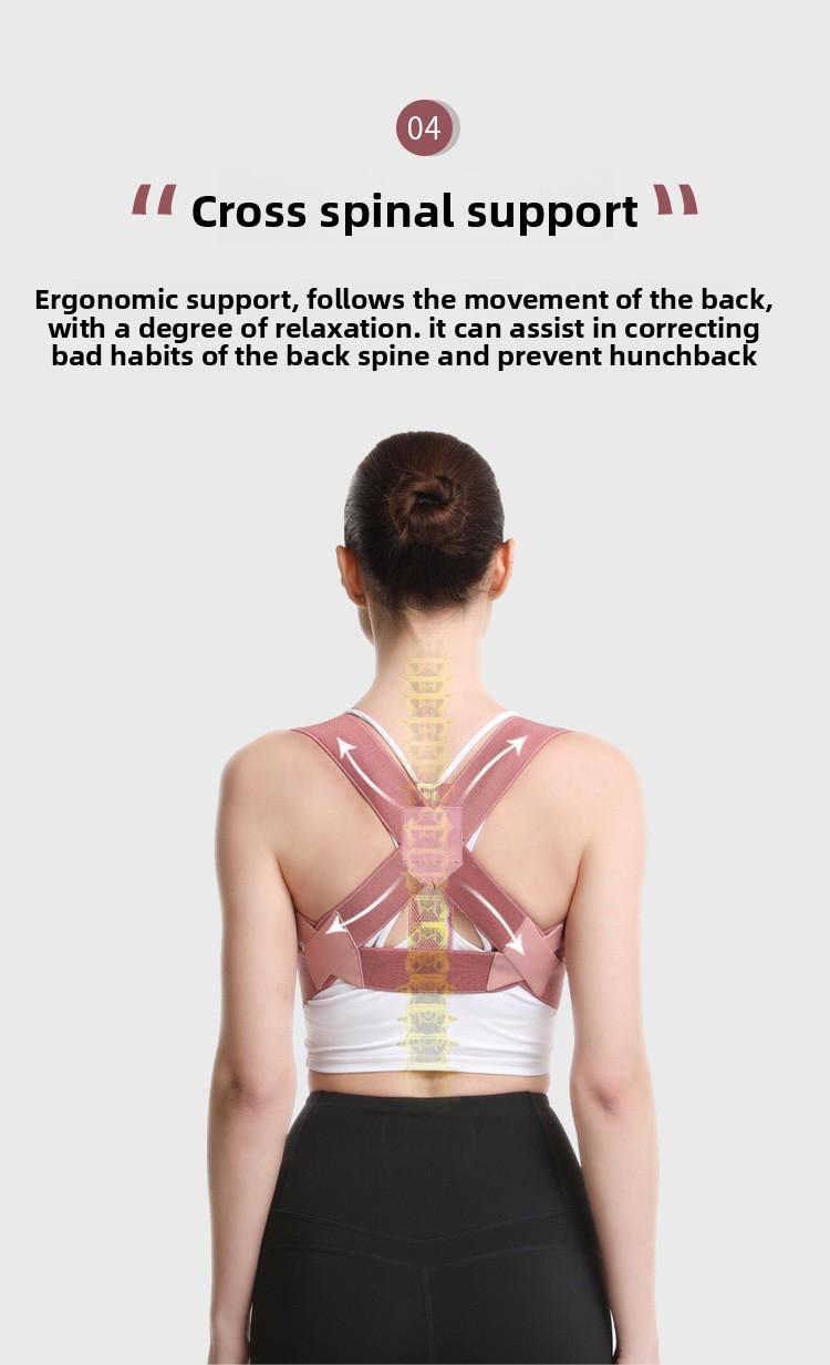 Adult student female invisible hunchback correction belt anti-hunchback correction chest support artifact posture belt Trainer Kegel Band Resistance LED waist women