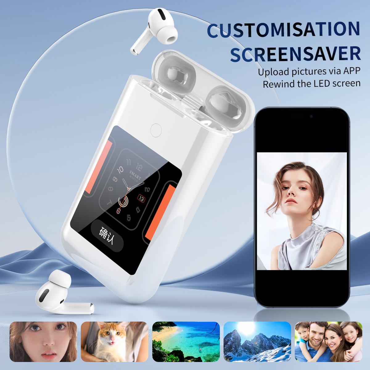 Multifunction Wireless Game Console with Headphones Charging Case, In Ear Headset Power Bank With Microphone 2-in-1 HiFi Stereo True Wireless Earbuds #GLOBAL PICKS