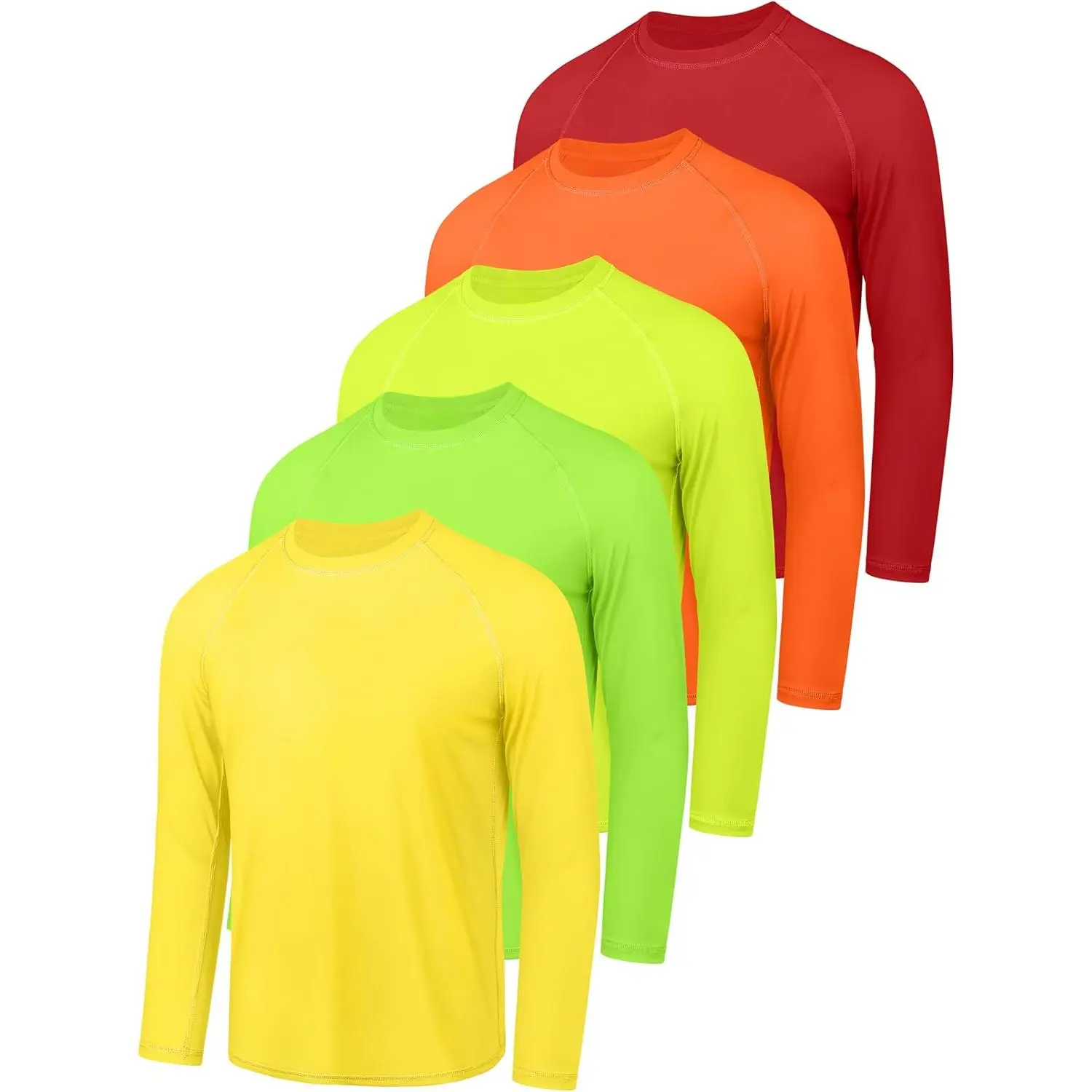 Boys' Long Sleeve Rash Guard Swim Shirt - Graphic Print, UV SPF Protection, Quick-Dry Fabric, Youth Beachwear Clothing