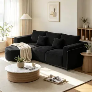 Bestselling Home Furniture Supplies  Modular L-Shape Chaise Sectional Sofa - Convertible Sofa Bed, Cozy Deep Seat Cloud Modern Couch for Living Room, Sponge Compression Furniture, No Assembly Required Apartment Furniture