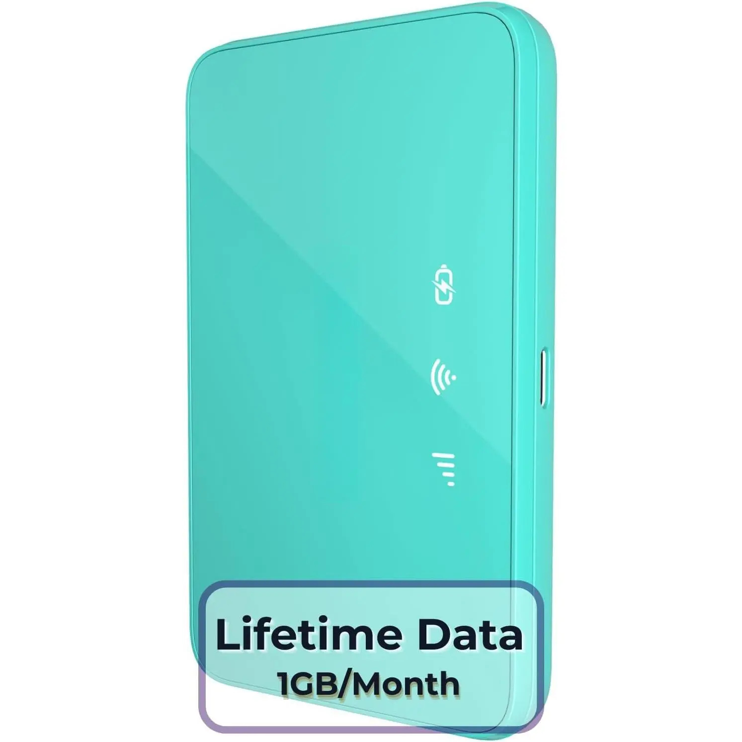 M6 Mobile Hotspot for Travel, 1GB Monthly Free  Data, Blue
