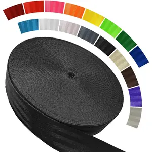 Polyester Webbing Strap 16+Colors – 1"&1.5"&1.9" – 16.5 25 33 55 Yards Heavy Duty Webbing Roll, Flat Webbing Strap for Indoor&Outdoor Gear, Climbing, DIY Crafting, Repairing