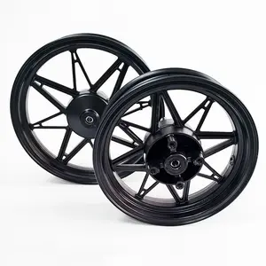New Aluminum WF3 Front Rim 14 Inch and WR3 Rear Rim 12 Inch Kits（Includes tires）