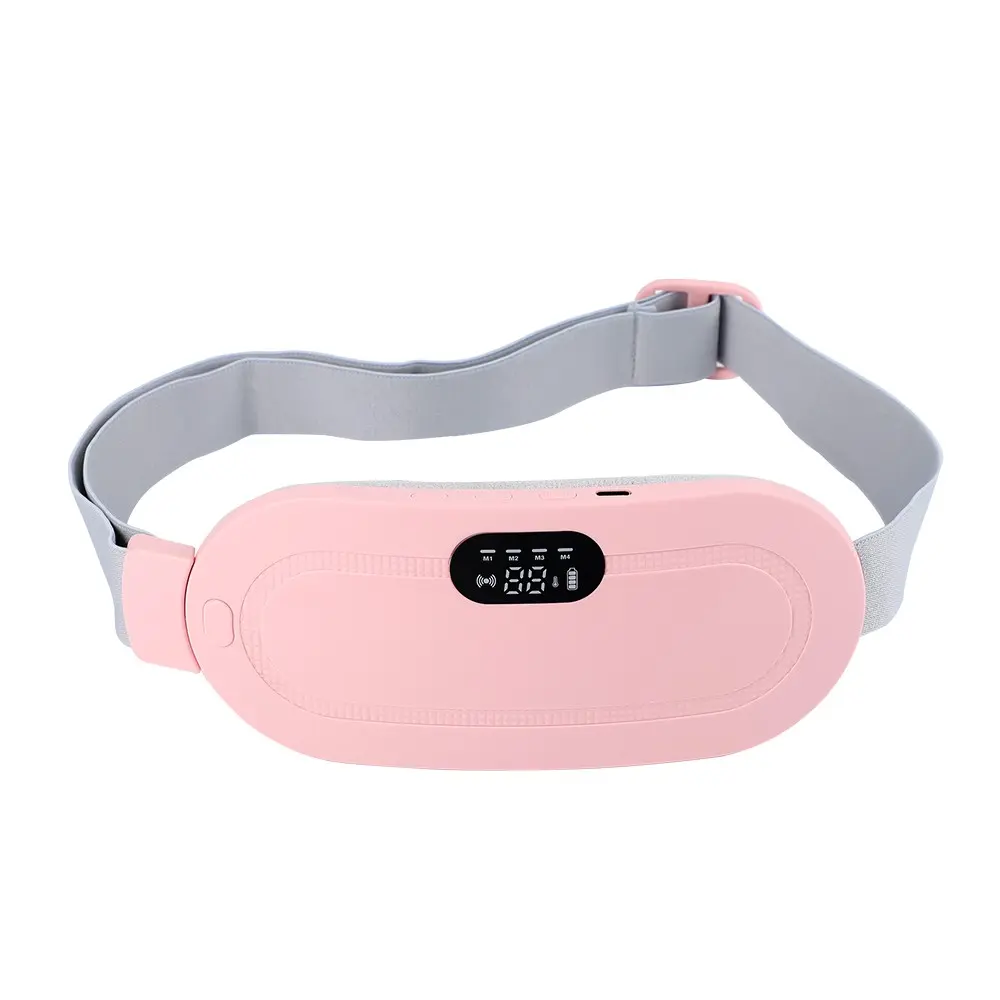 Gift for Her: Fast-Heating Period Pain Relief Cordless Heating Belt, Menstrual Heating Pad, Period & Wireless Heating Pads, 3 Heat Levels (50-60℃) + 4 Vibration Modes, Far Infrared for Cramps, Sleep-friendly & Quiet, Daily Use for Mom Wife Girlfriend