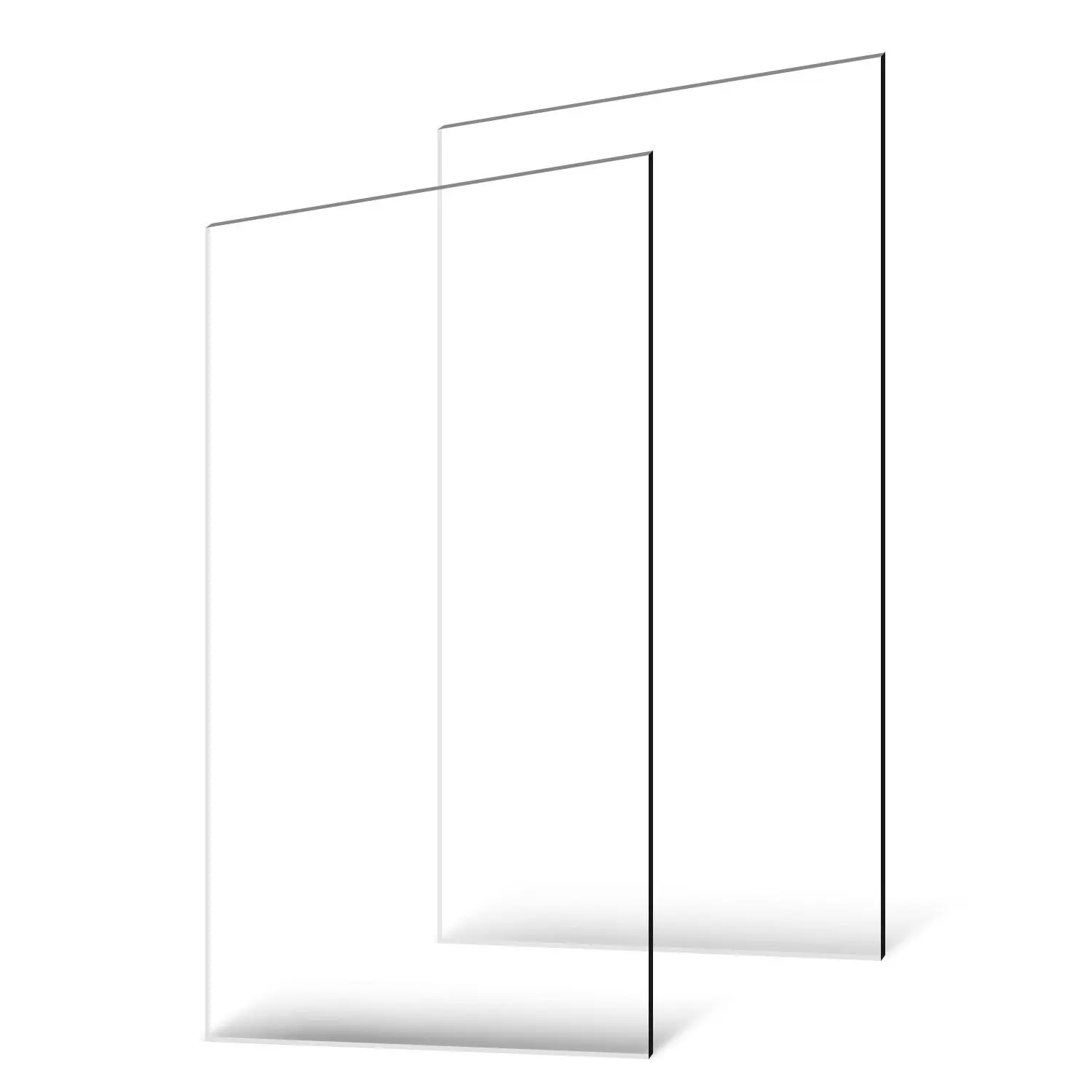 【toolupgrade】VEVOR Plexiglass Acrylic Sheets, 2-Pack Plastic Sheet, 24x 48 Inch 1/8 Inch Thick Clear Plastic Cast Transparent Glass for Crafting Projects, Replacement Picture Frame Glass, DIY Display, Easy to Cut
