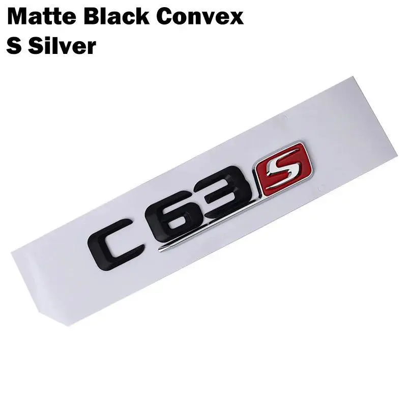 Car Tuning For   AMG C Class W204 W205 C63 C63S Letter Logo 3D ABS Sticker Car Rear Trunk Emblem Nameplate Decals