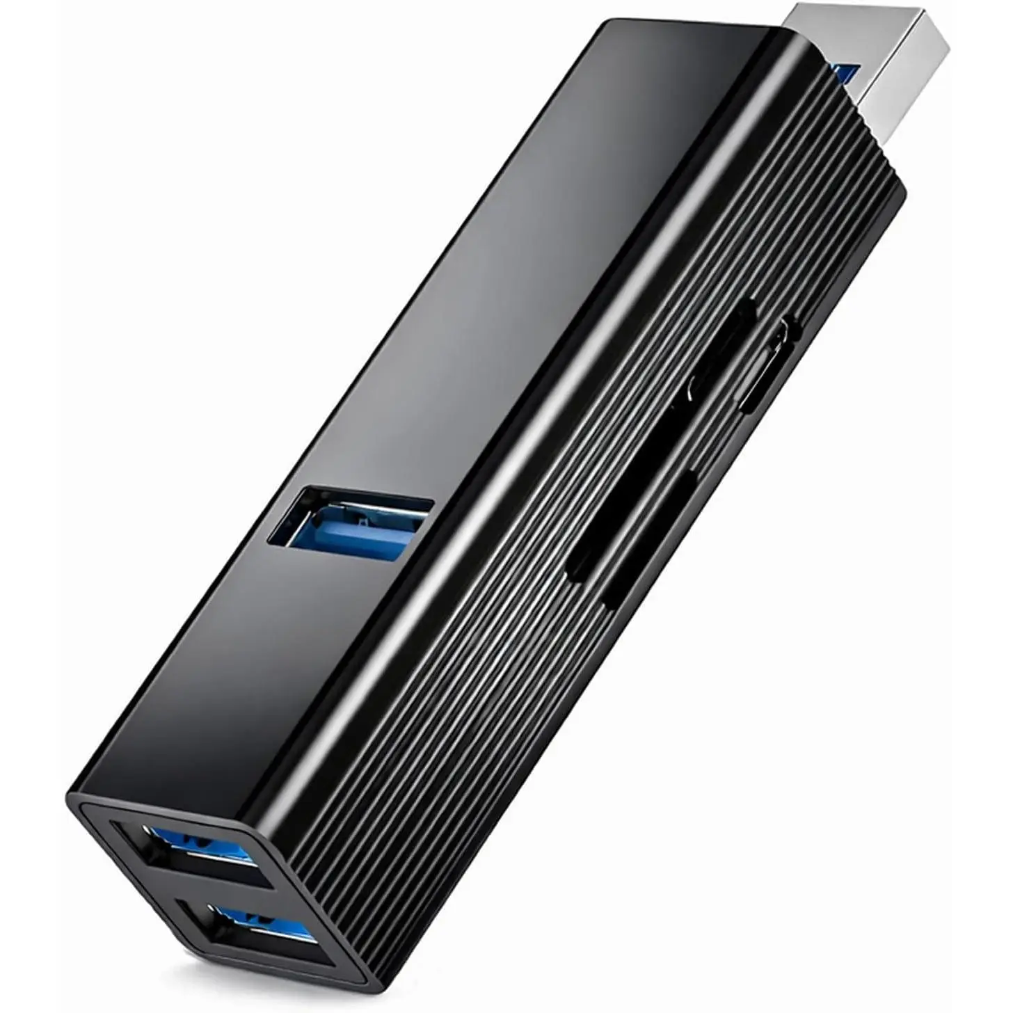 USB 3.0 Hub 6-in-1,  USB Adapter with Power Port, SD/TF Card Reader, USB Splitter Expander for Laptop, PC, Desktop, , Connect U Disk, Flash Drive, , Keyboard, HDD, SSD