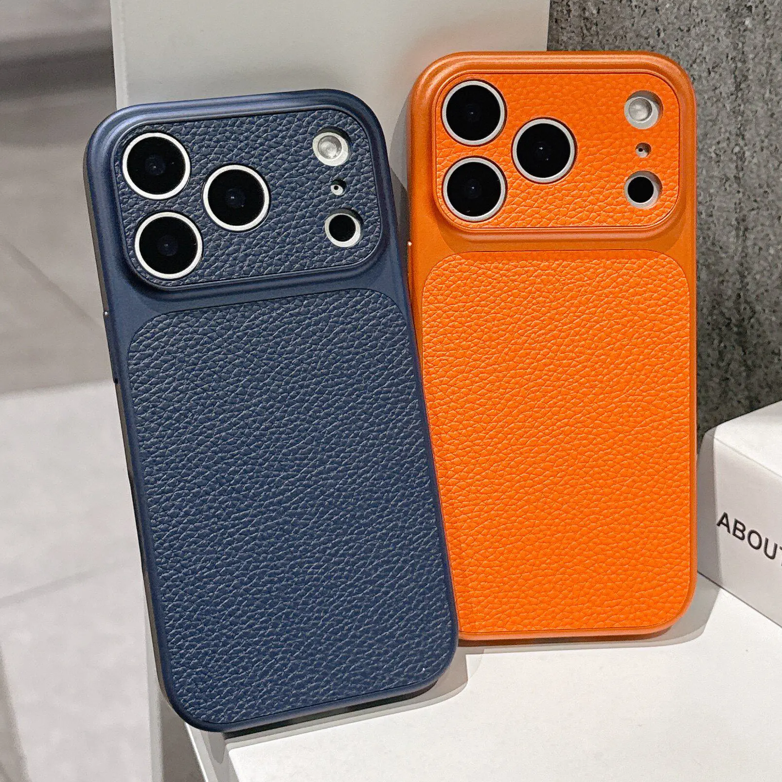 Premium PU Leather Phone Case for iPhone 17/16/15/14/13/12 Series Pro Max Plus Air, Soft Bumper Accessory Fits iOS Devices, Anti-Scratch Shockproof Cover with Full Camera Lens Protection, Business Style for Men, Accessories, Iphone Series