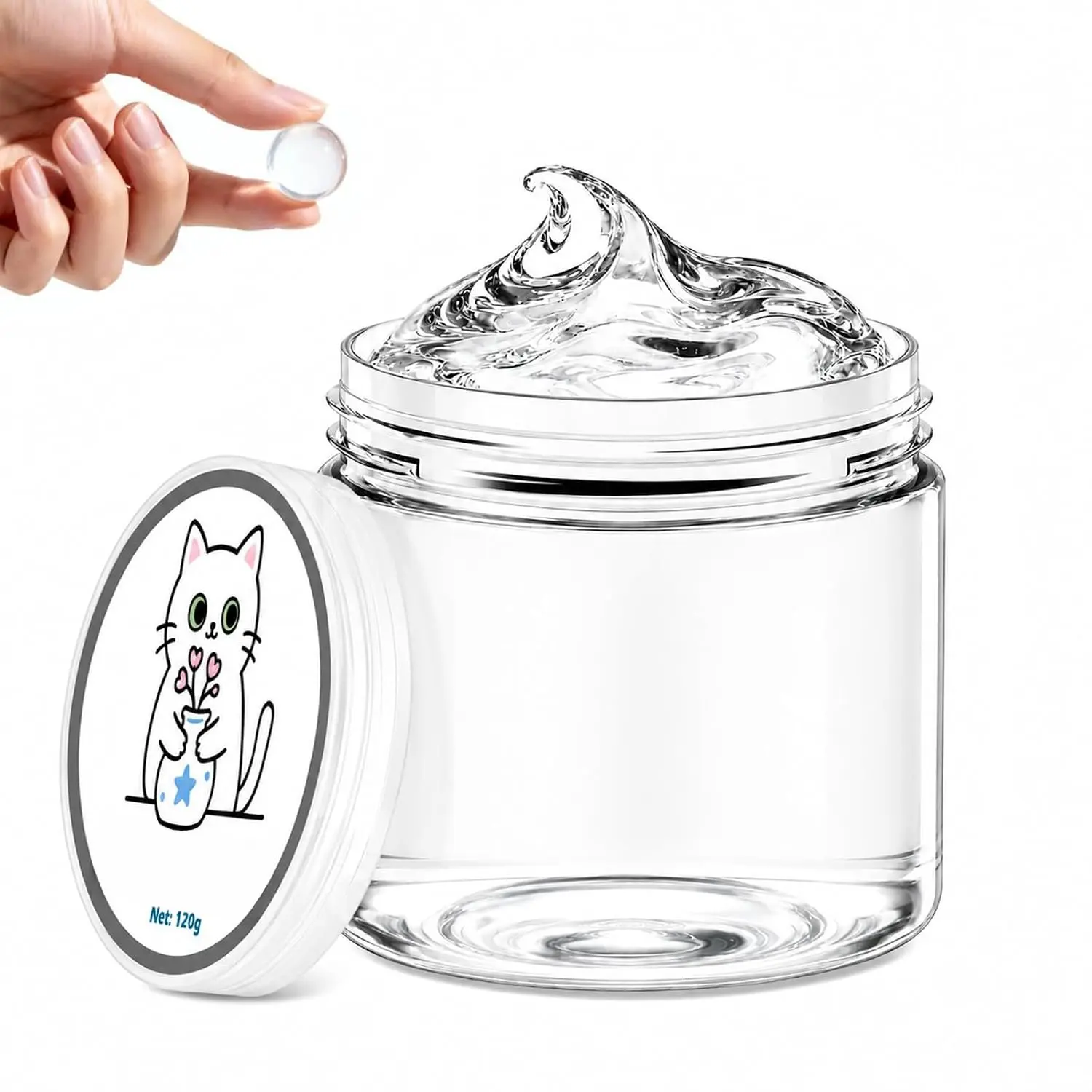 4.24 OZ Clear Exhibit Gel for Museum, Removable Museum Paste Putty,  & No  Museum Paste Wax for Antiques, Glass, Ceramic, Action Figures, Protect Valuables