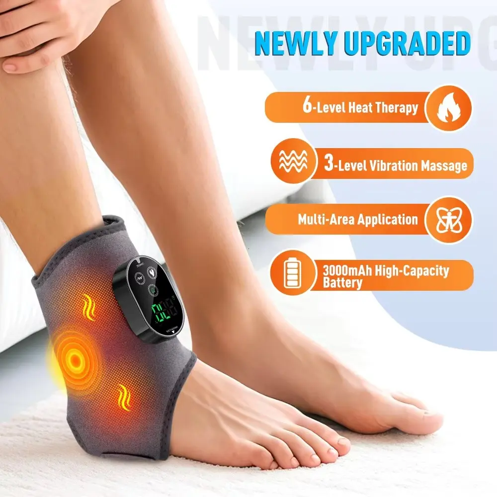 Electric Heated Foot Massager Machine, Body Care Machine, Unisex Heating Foot Massage Tool, Relieves Stress & Fatigue, Ideal for Home Use