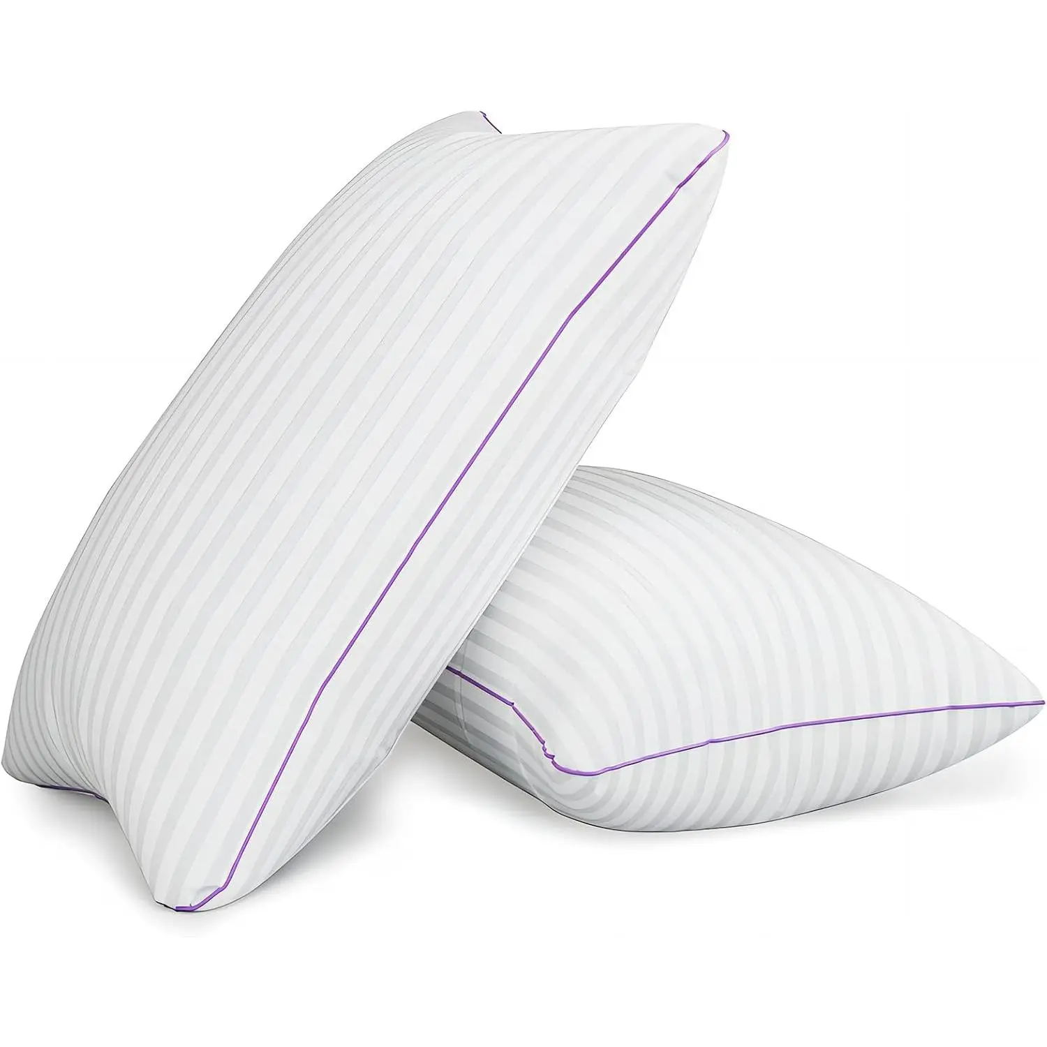 Pillows  Size Set of 2,Breathable Hotel Collection Bed Pillows for Sleeping Medium Soft Down Alternative Microfiber Filled,20 x 30 Inches