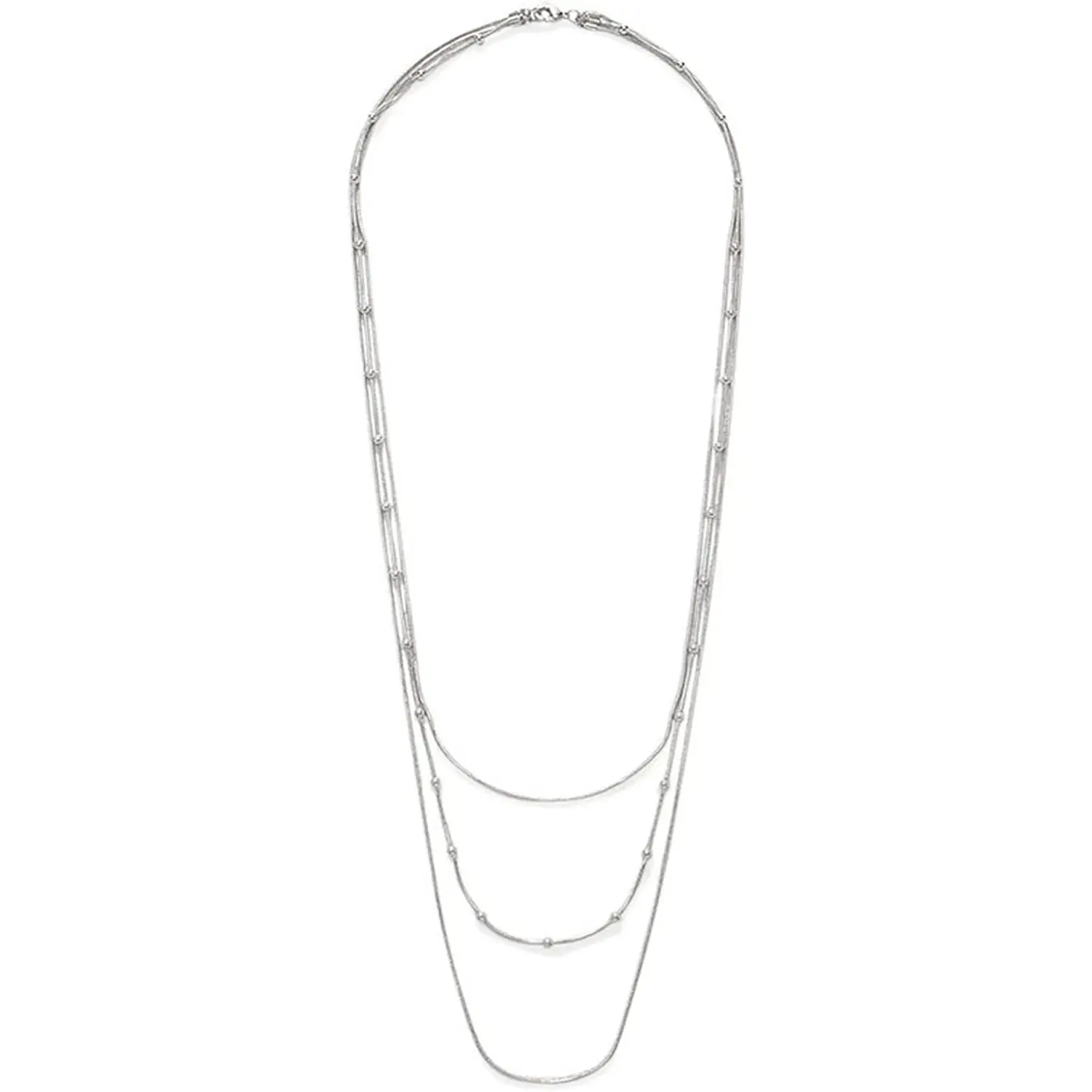 Women's Multilayer Beaded Choker Necklace with Tassel Pendant, Delicate Minimalist Long Link Chain, Adjustable Statement Casual Jewelry, Beads