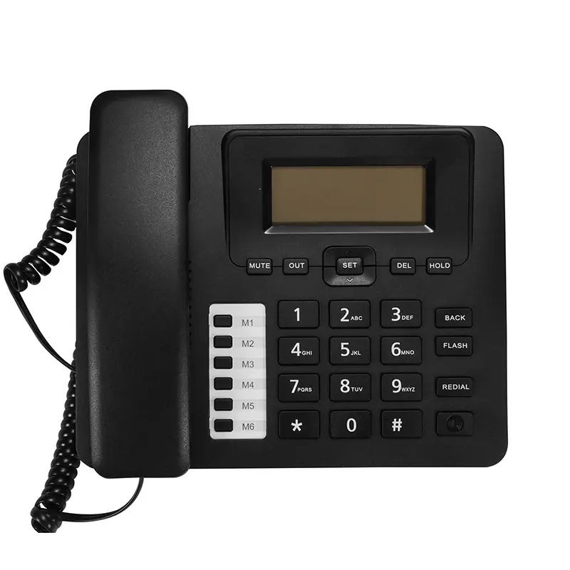 Incoming Call Display Phone, Wired Office Business Telephone, Office Equipment, Hands-Free Calling Base Station, Home Use Landline Phone, Mute