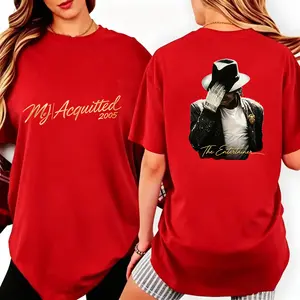 100 Percent Cotton Casual Streetwear Style T-Shirt MJ｜Acquitted 2005 mer Wear Gift For Music Fans And Fashion Lovers #Mike #Smooth Criminal #biopic #music legend #King of Pop#Moonwalker#The Gloved One