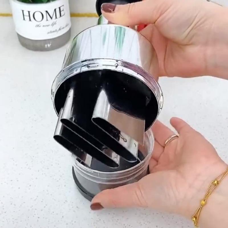 Girly Transparent Garlic Press, Stainless Steel Durable Kitchen Crusher, Manual Compact Vegetable Slicer & Cooking Tool