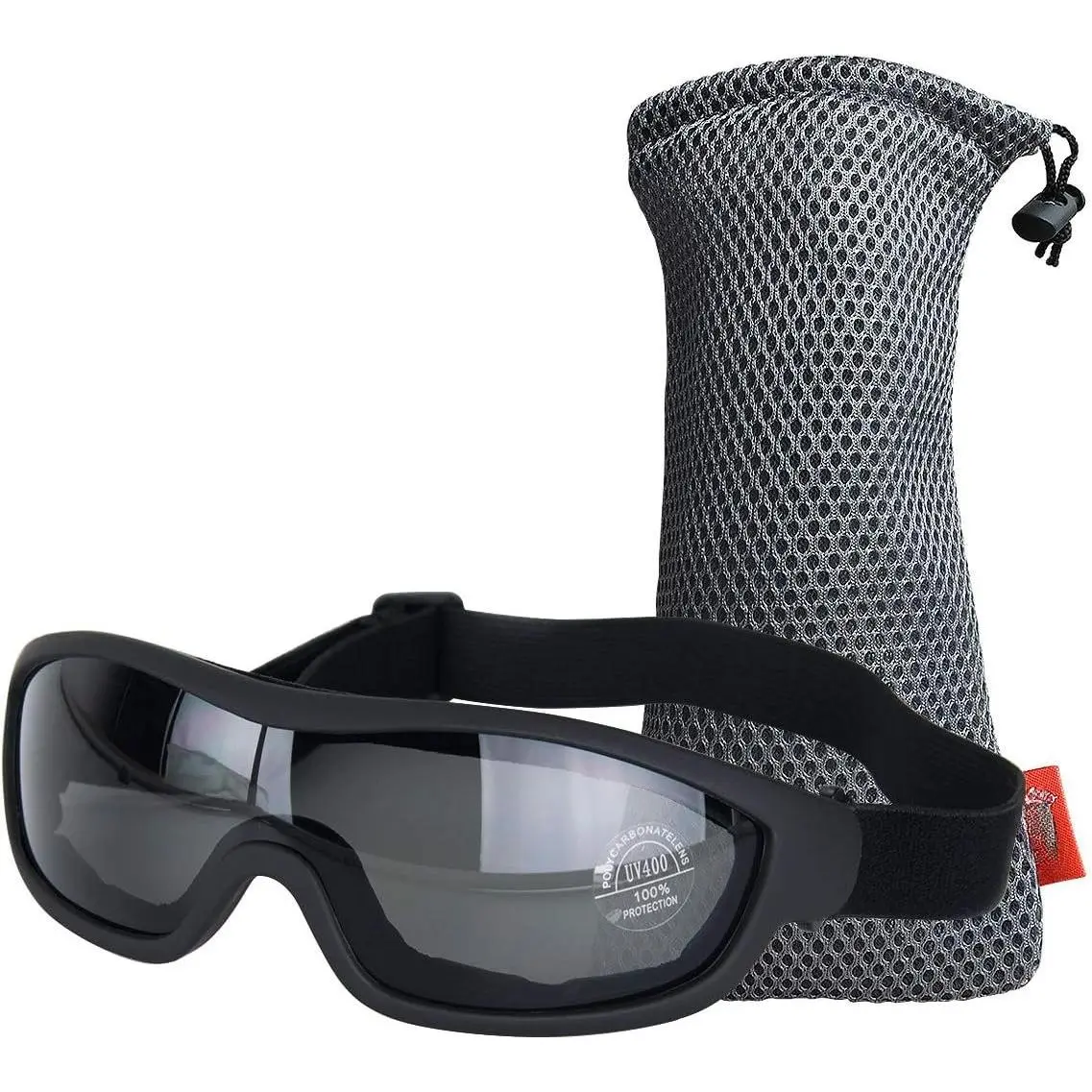 Goggles - UV Protective Outdoor Glasses, Dust-proof  Goggles (Deep Black)