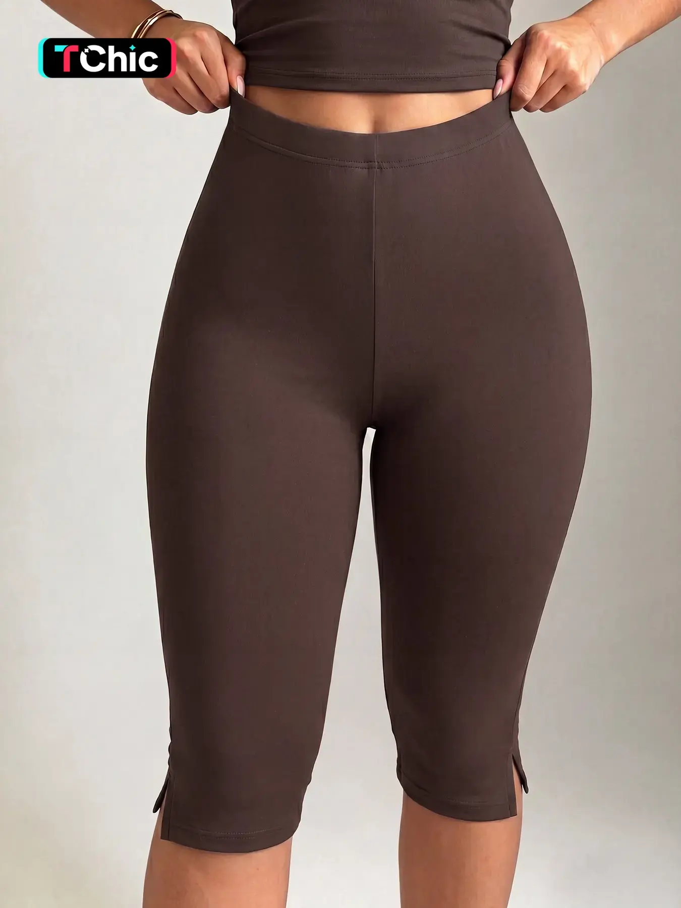 High-Waisted Split Seven-Quarter Yoga Pants for Women, Tummy Control and Butt Lifting, Breathable Sportswear for Fitness and Daily Wear, High Waist Activewear