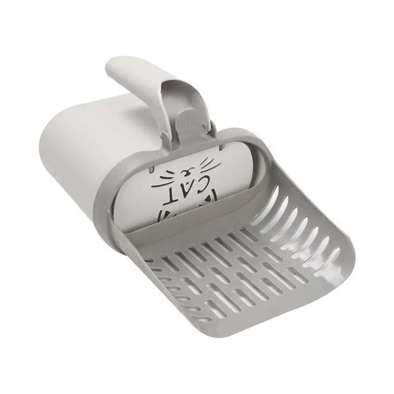 Large Plastic Cat Litter Scoop Kit with Waste Bags, Natural Odor Control, Fast Cleaning - Pet Litter Box Maintenance Accessory