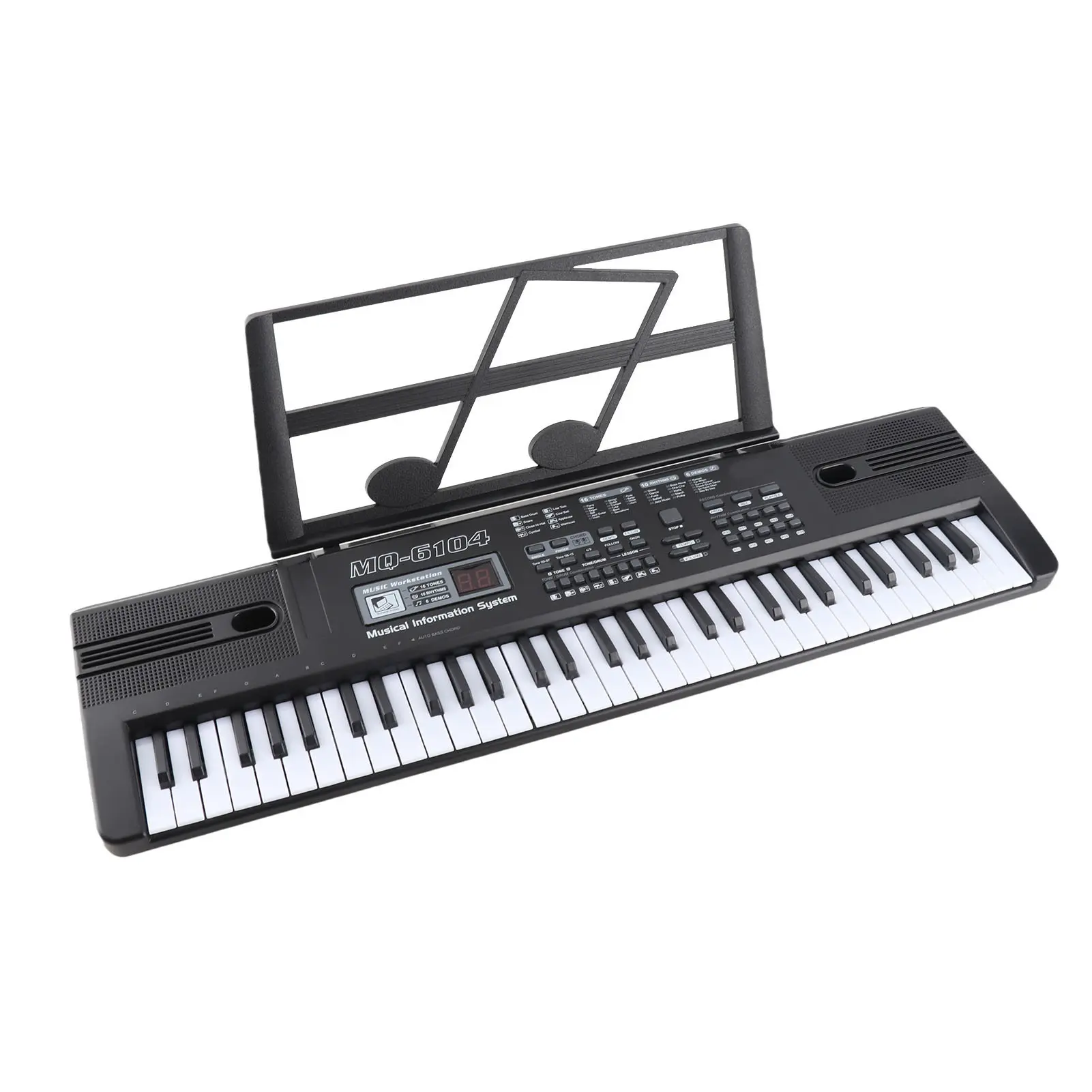 61 Keys Digital Music Electronic Organ Portable Keyboard with Microphone for Children