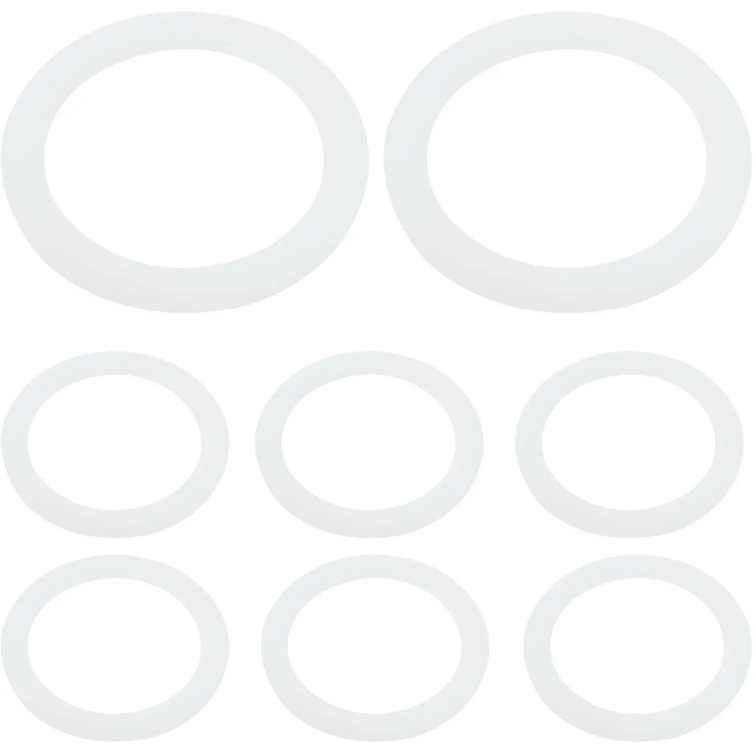 8 count White Inner Diameter 2.2 Inch Silica Gel Sealing Rings Gaskets |  Grade Rubber, For Plastic Mason Jar , For Glass Jars, Spare  Gasket