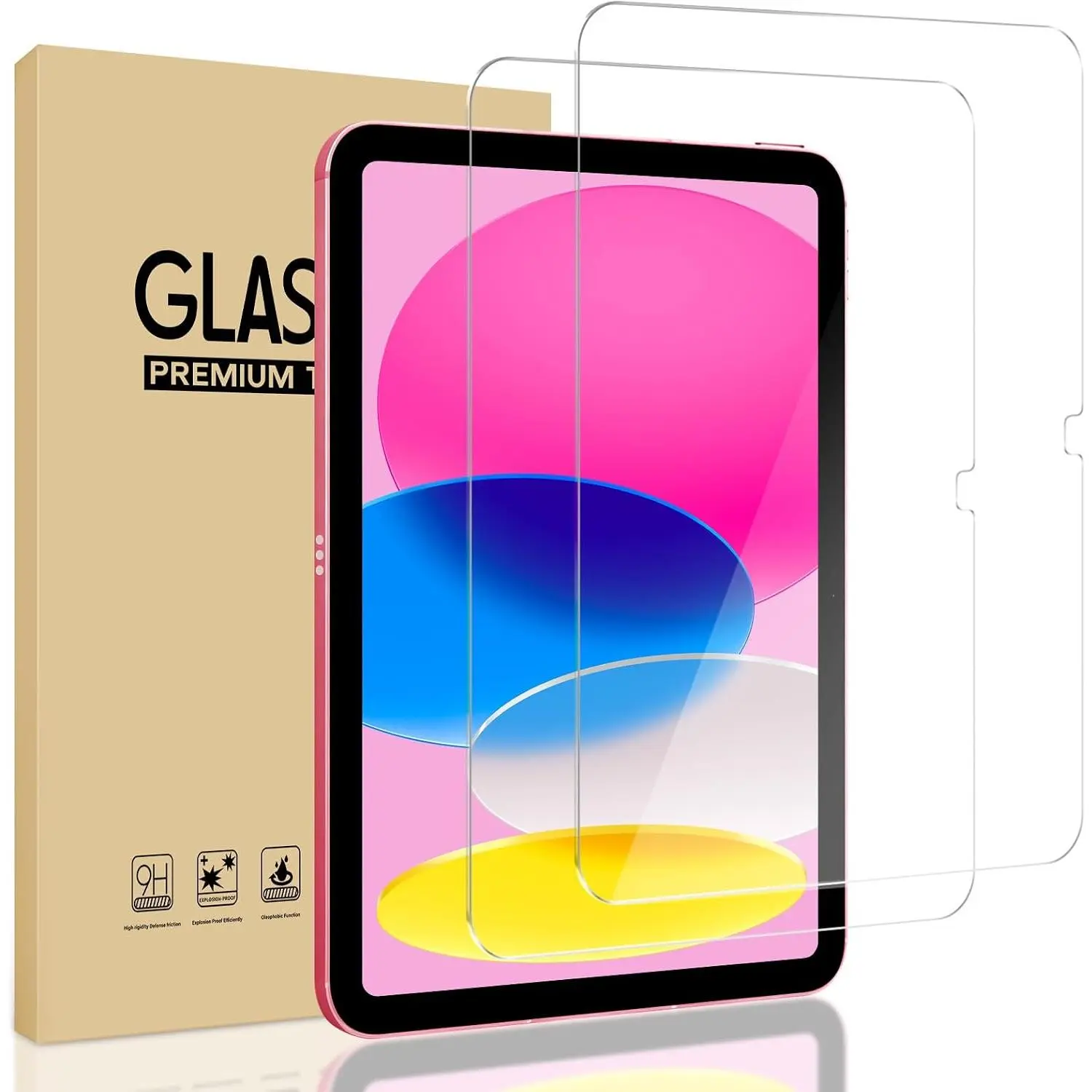 2-Pack Durable Bubble-Free High-Res Tempered Glass Tablet Screen Protector, Electronics Accessories for 11in (11th Gen A16 2025) & 10.9in (10th Gen 2022) iPad (Computer Compatible Models), Ipad A16 11Th/10Th (2025/2022)