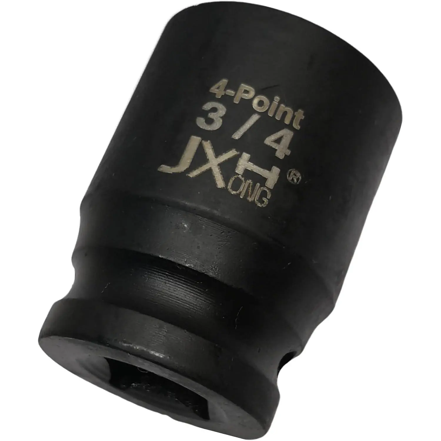 Heavy Duty 4-Point Square Socket, 1/2" Drive, 3/4" Size, Cr-V Steel Heat-Treated Hand Tool, Anti-Rust Phosphorized Coated, Socket Only