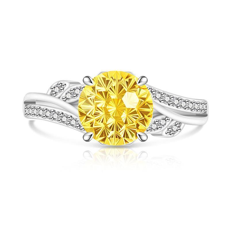 Intertwined Twisted Band Statement Ring Floral/Vine-inspired Hidden Overlap Adjustable Band (US 5-10), Spring Jewelry Sparkling Bypass Promise Ring, Cute Aesthetic Gift for Women