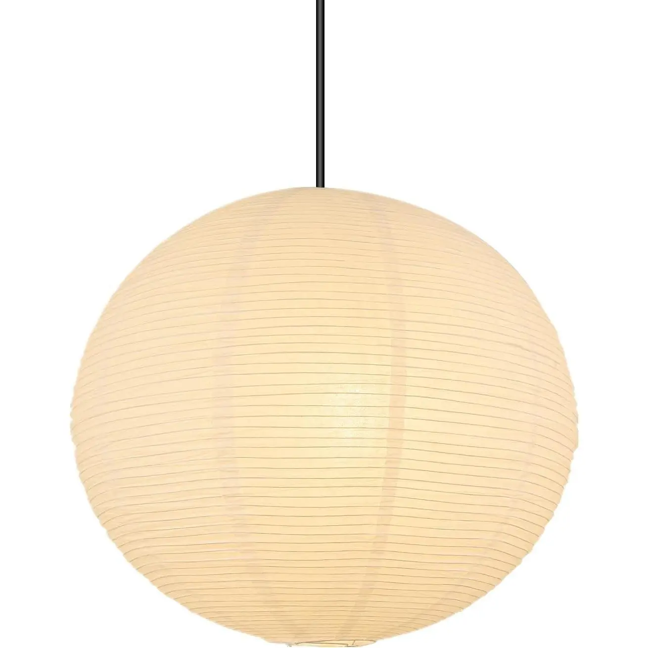 White Round 12-in Foldable Chinese Paper Lantern Pendant Light, Fits Ceiling, for Living Room Bedroom Party Decor