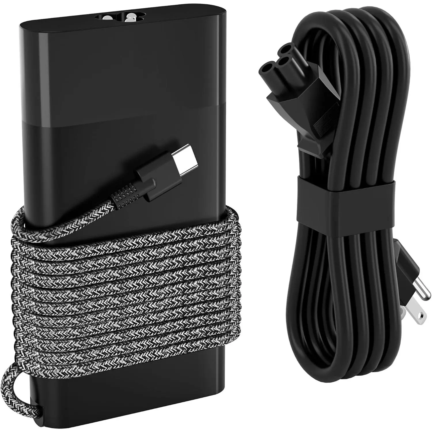 Slim 65W USB C Laptop Charger,Compatible with  Spectre X360, Envy X360,Elitebook,Chromebook,Elite x2,Zbook,ProBook Omnibook Travel Type C AC Adapter Power Cord