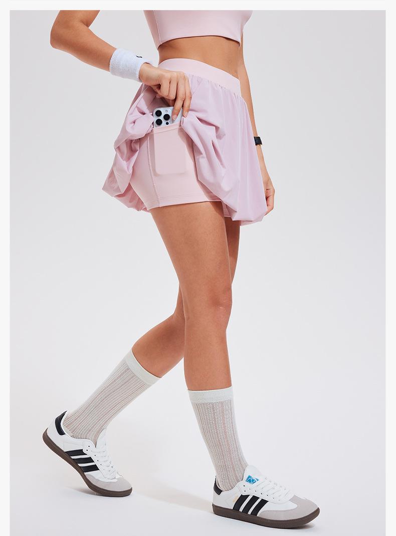 Flowy Bubble Skirt for Women High Waist Cute A-Line Mini Skirt Y2K Casual Party Skort