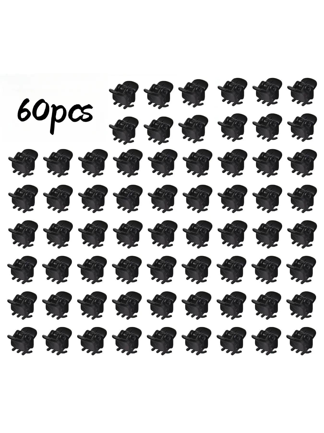 60 Pieces Mini Claw Hair Clips Small Non Slip Hair Clamps For Thin Thick Hair All Hairstyles For Girls Braids Daily Wear Party Wedding Hair Styling Accessories Claw Clip Pack