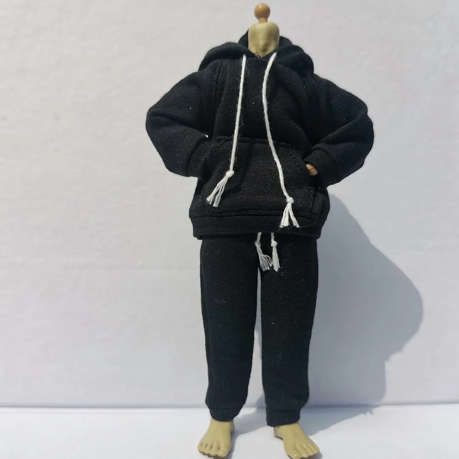 1/12 Scale Casual Fashion Doll Clothes Outfit - Hoodie & Pants Costume for 6in Male Action Figure Body Doll (A), Costume For 6 Inch Male Action Figure