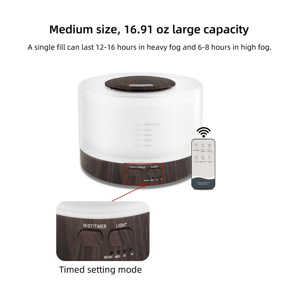 Oil Diffuser Relaxing Aromatherapy, Air Humidifier Air Humidification, Mood Lighting & Auto-Off (6 Oils Included)Smart Aromatherapy Diffuser Fragrance Diffuser humidifier home Drop Ultrasonic Diffuser operation stress relief timer setting cool mist crack