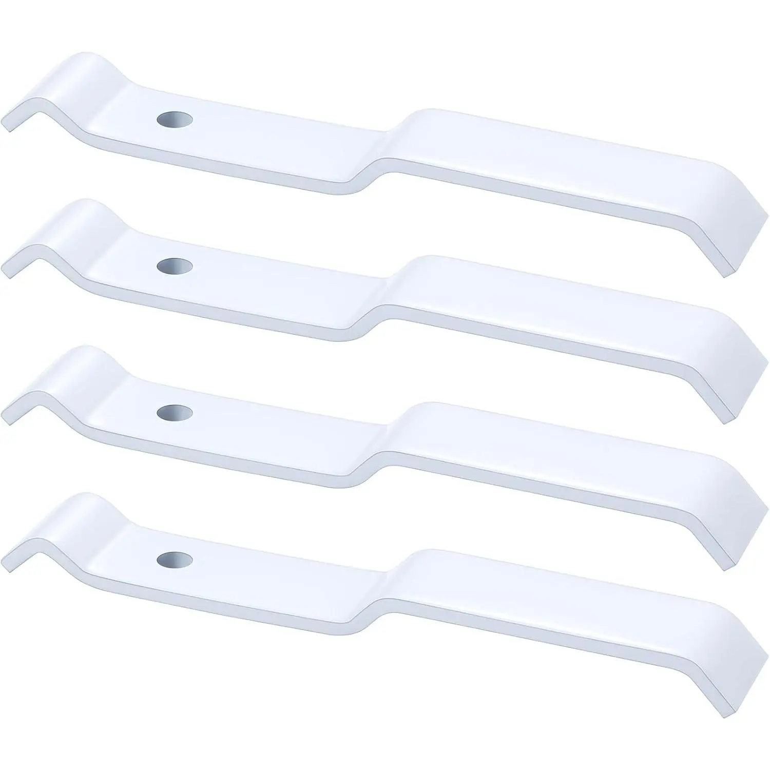 4 count 3 Wire Shelf Corner Support Brackets Ventilated Wire Shelving Accessories, Support Brackets for Closet Shelving