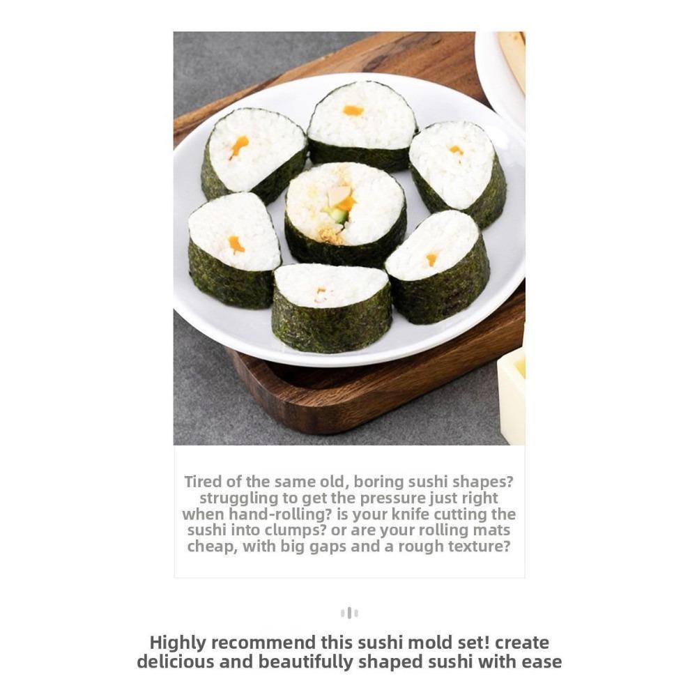 Household Sushi Mold Tool Set, Easy Seaweed Rice Roll & Nori Sushi Maker Kit, Complete All‑in‑One Sushi Making Set Perfect for Home Cooking & DIY Meals