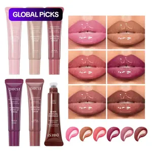 Long-Lasting Lip Gloss, Moisturizing Glossy Lip Glaze Stick, Plumping Lip Oil Lipstick for Women & Girls, Makeup