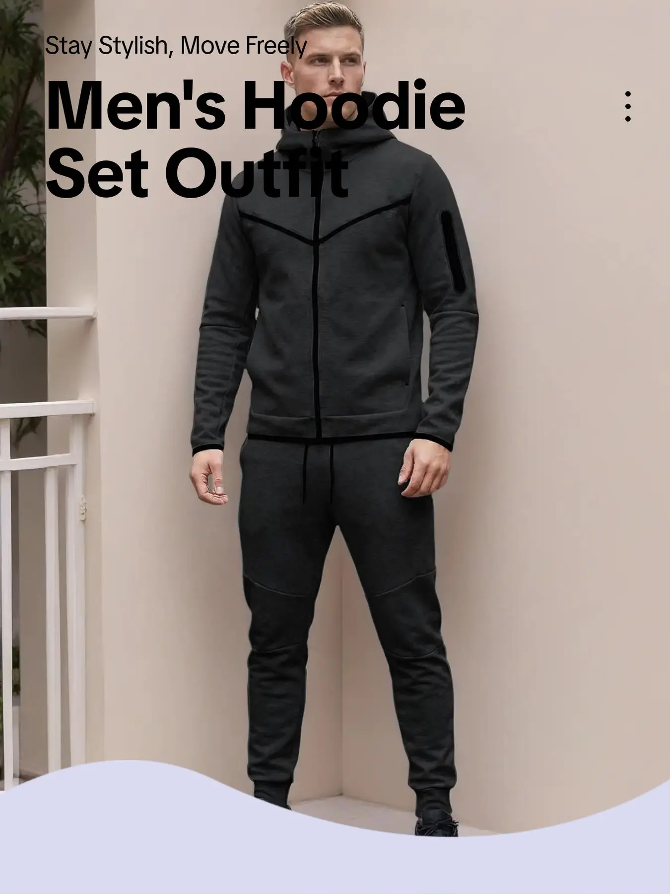 New Arrival! Men Hoodie Tracksuit Casual Sports Daily Set