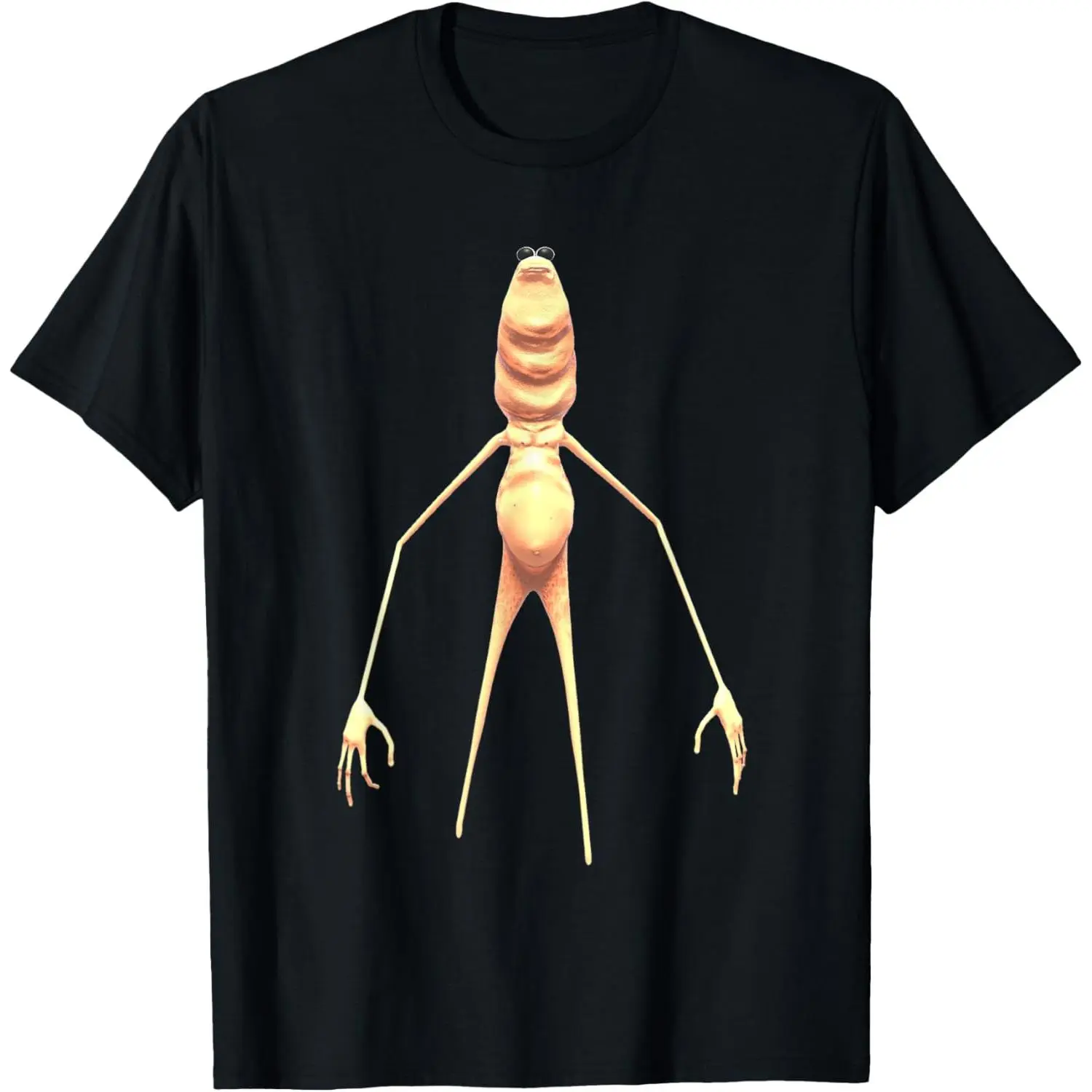 Marcus The Worm Meme Graphic T-Shirt, Unisex Soft Crewneck Short Sleeve Tops for Simple Daily Fashion Clothes, Round Neck, Casual
