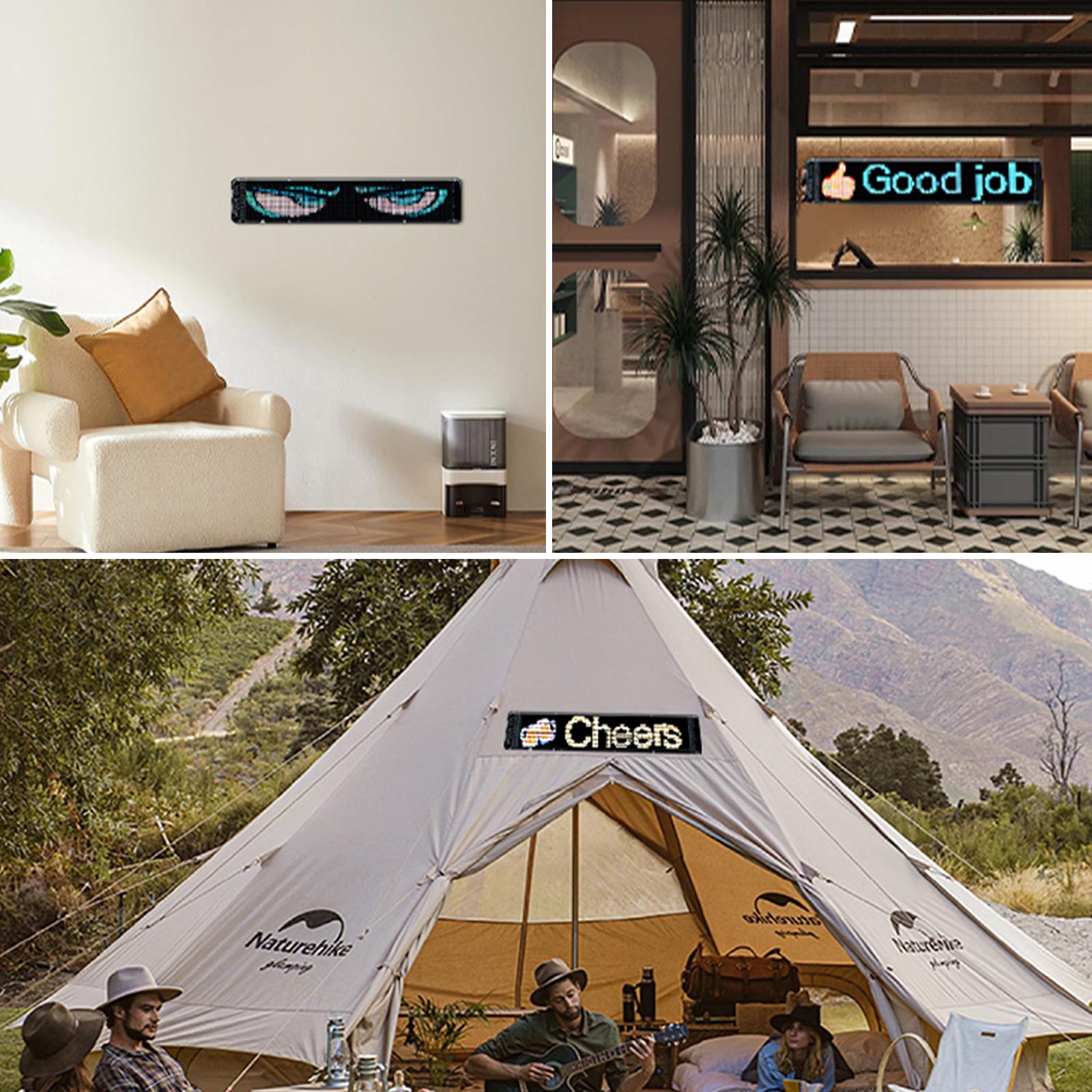 Enhanced Multi-Function LED Sign, 2025 Advanced All-in-One Programmable Custom LED Display with Bluetooth APP Control, Vibrant Full-Color Beads for Dynamic Advertising