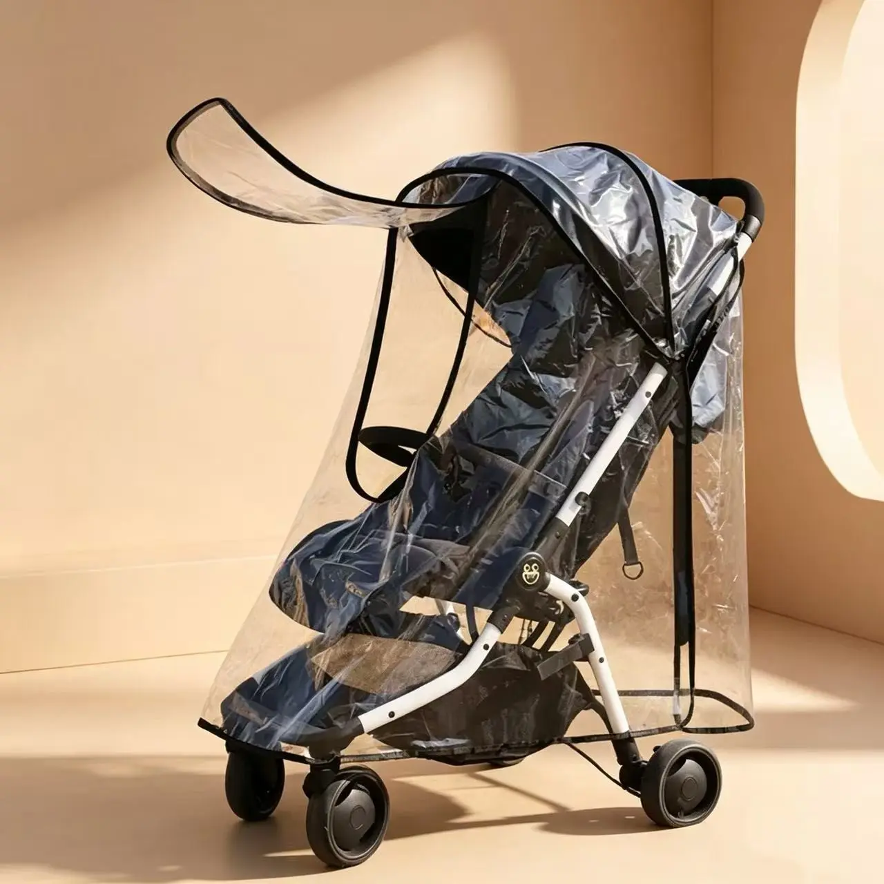 Baby Stroller Rain Cover, Universal Windshield Protector, Warm Baby Stroller Coat, Infant Pushchair Raincoat Accessory, Stroller Cover For Rain